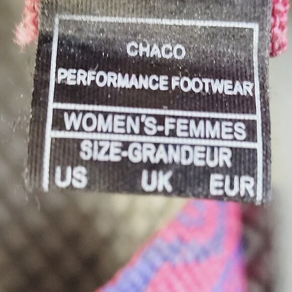 Chaco Z Cloud 2 Berry Anemone Sandals Size 7 Hiking Water Shoes Women Pink Blue - Picture 10 of 10